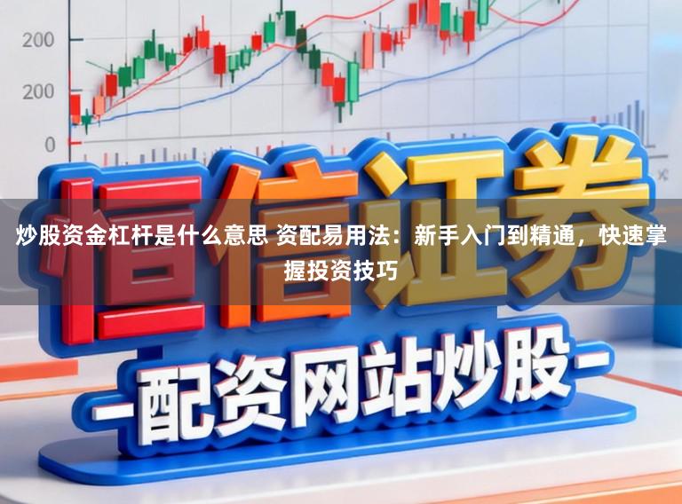 炒股资金杠杆是什么意思 资配易用法:新手入门到精通,快速掌握投资技巧