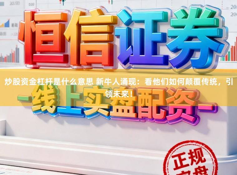 炒股资金杠杆是什么意思 新牛人涌现:看他们如何颠覆传统,引领未来!
