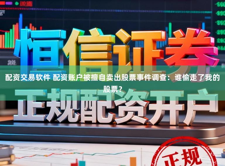 配资交易软件 配资账户被擅自卖出股票事件调查：谁偷走了我的股票？